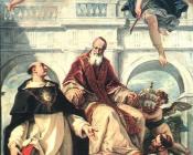 塞巴斯提亚诺 里奇 : St Pius, St Thomas of Aquino and St Peter Martyr